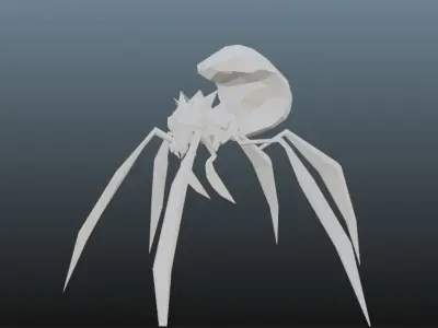 spider queen Low-poly 3D model
