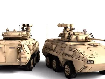 Armored Personnel Carrier Suricate Rigged Apc 3D Model  3D model