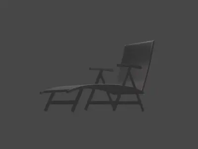 Hammock folding chair 3D model
