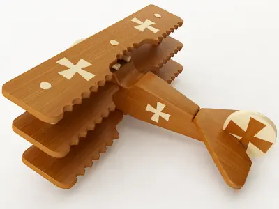 Toy Fokker DR1 3D model