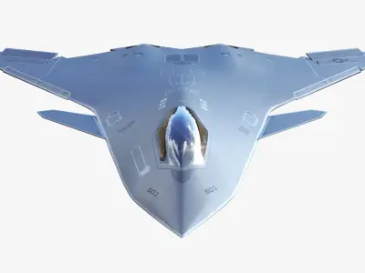 Future Fighter Jet 2050 3D model