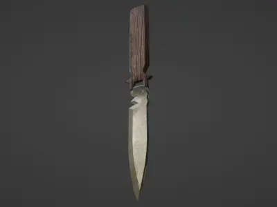 KNIFE WITH EYES Low-poly 3D model