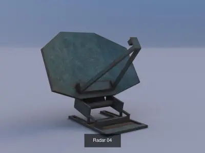 Radar Set radio tower 3D Model Collection