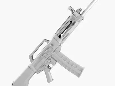 USAS 12 Shotgun High Poly 3D model