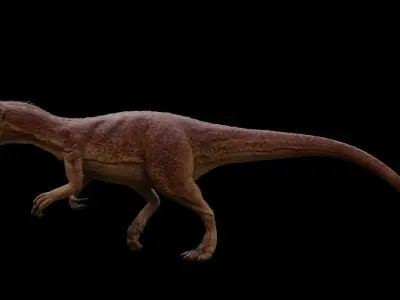 Allosaurus dinosaur Low-poly 3D model