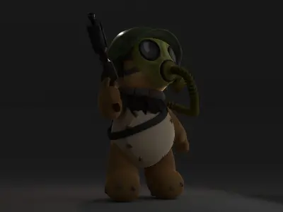Teddy bear stalker Free 3D model