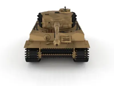 Panzer Tiger Tank Late 1944 v1 with interior 3D model