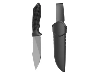 outdoor combat knife 3d model 3D model