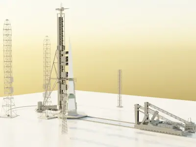 Rocket Launch Site Part 1 3D model