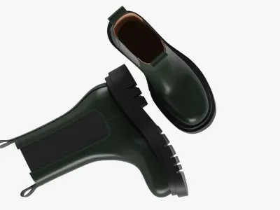 Chelsea Boots Green 3D model