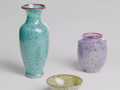 Glazed ceramic Free 3D model