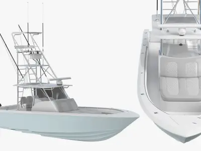 Sport Fishing Boat 3D model
