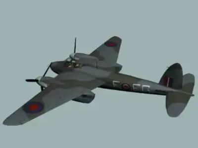 RAF WWII Mosquito FB-VI  fighter bomber  3D model