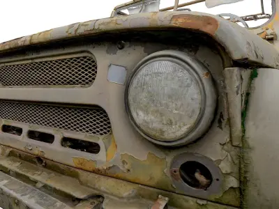 UAZ 469 wreck 01 3D model