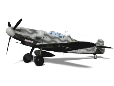 Messerschmitt Bf 109 G6R6N 3D model