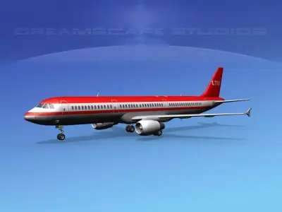 Airbus A321 LTU 2 3D model
