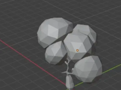 low poly tree Low-poly 3D model get