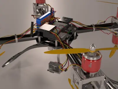 Drone component 3D model