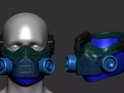 helmet high poly sculpt 3d printable  3D model 184
