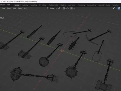 Survival Tools 3D model