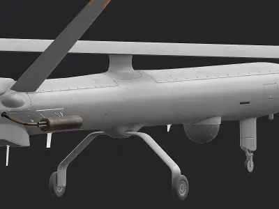 Hermes 450 Low-poly 3D model