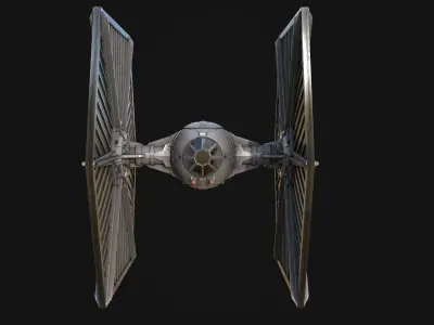 Star wars -Tie fighter - game ready-  detailed Low-poly 3D model