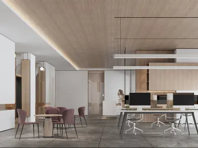  Office interior scene 37 3D model