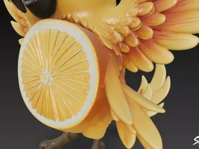 Perochello Lemonchello - Italian Brainrot Low-poly 3D model