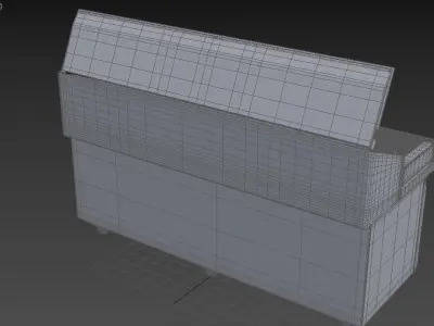 U-Line Pizza Prep Table Refrigerators Ucpt588-Ss61A 3D model