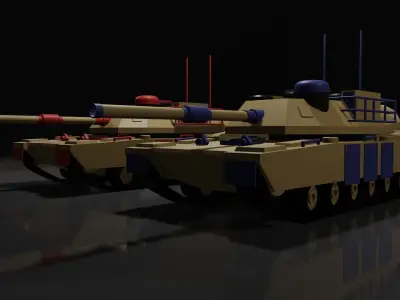 M1 Abrams on TABS 3D model