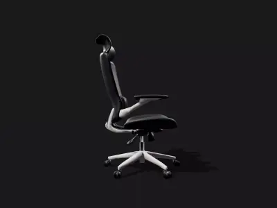 Ergonomic office chair Free low-poly 3D model