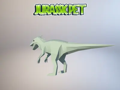 T-Rex Hybrid Low-poly 3D model