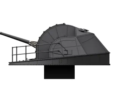 Anti aircraft guns type 89 40 calibre 3D print model
