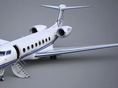 Gulfstream G650 Business Jet 3D model