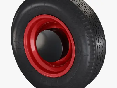 Retro Car Wheel M 2 3D model