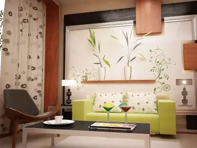 Motel Bedroom 3D model