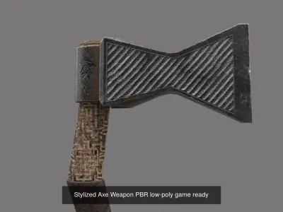 Stylized Cutlass Low-poly 3D model 3D Model Collection