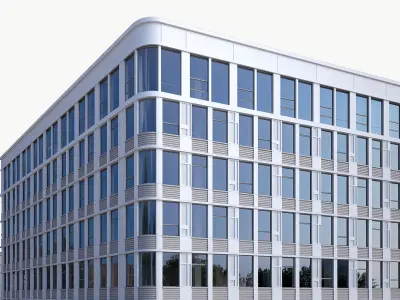 Office Building 01 Low-poly 3D model