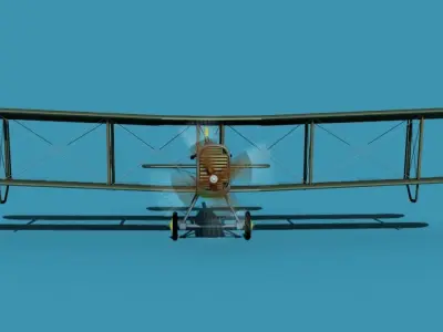 Airco DH-4 Johns Flying School 3D model