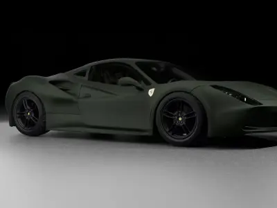 Ferrari 488 GTB Military 3D model