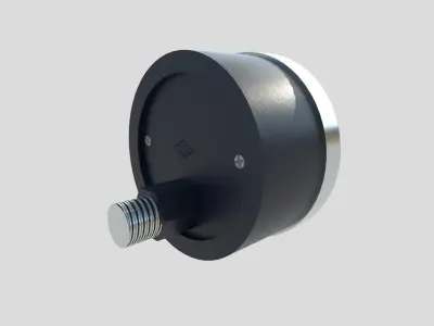 Pressure Gauge M5 Low-poly 3D model