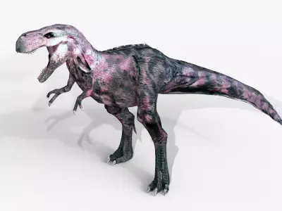 Raptor T-Rex Hybrid Dinosaur Low-poly 3D model
