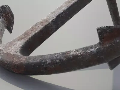 Anchor Rusty 3D model