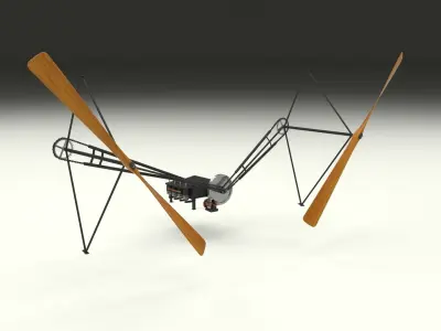 Wright Flyer Propulsion Animated 3D model