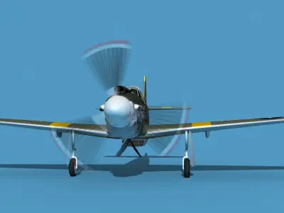 North American A-36A Apache V10 USAAF 3D model