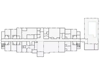 Commercial Interior Sketch - 36001-45000 SF - Xactimate 3D model