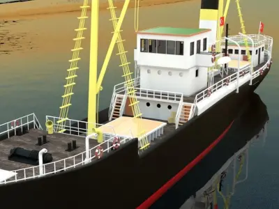 Bandirma Gemisi 3D Ship 3D model
