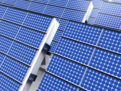 photovoltaic plant 3D model