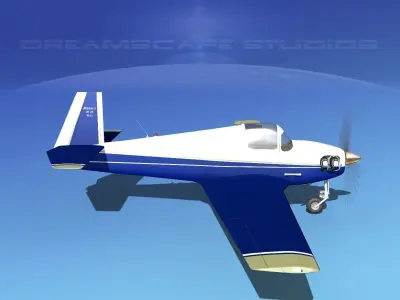 Mooney M-18 Mite V07 3D model