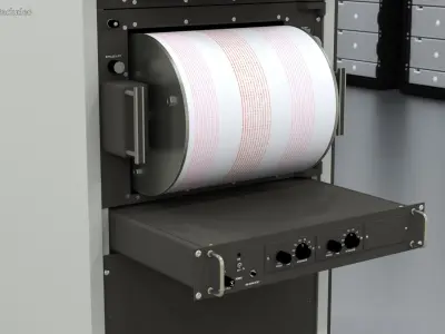 Seismograph Machine 3D model